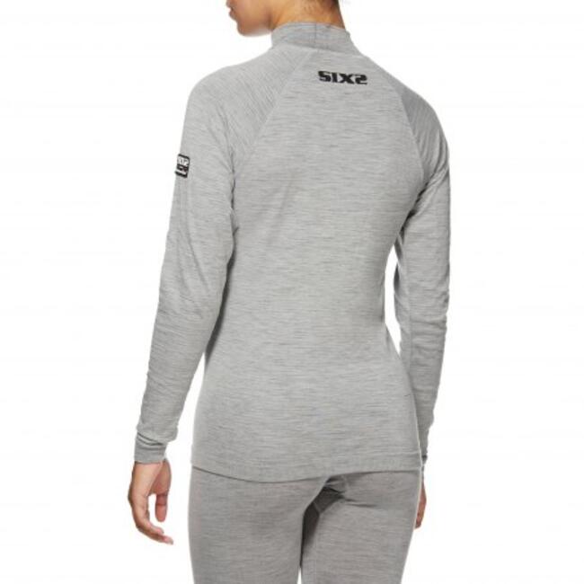 Six2 Maglia Termica Moto Wool Grey Unisex